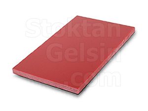 Kesim Panosu Plastik Kırmızı 30x50x2cm