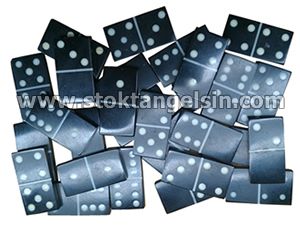 Domino Taşları Mini Boy 3 cm Siyah