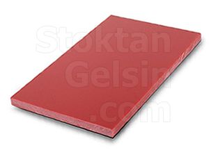 Plastik Kesim Panosu Kırmızı 35x50x2cm