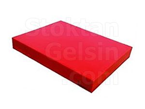 Plastik Kırmızı Renk Kesim Tabla 25x40x4cm